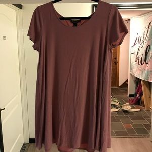 Blush pink t shirt dress